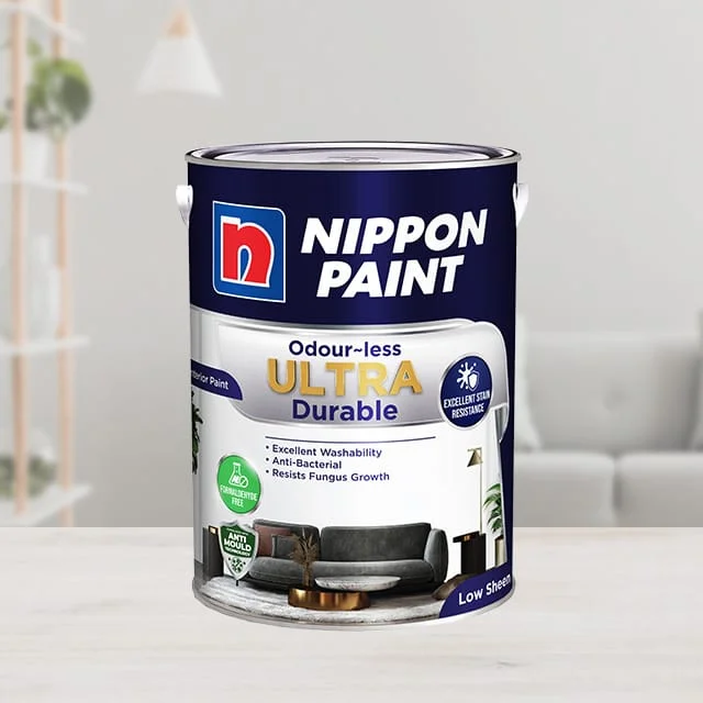 Nippon Odourless Ultra Durable (up to 4 colours) – Matex anti-mould for ceiling & 3 colours for wall